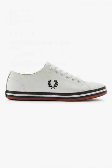 White Fred Perry Kingston Men's Shoes | PH 1144HAPK